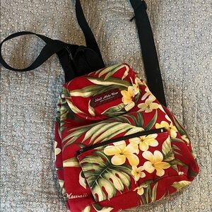 Hawaii Floral Red Backpack
